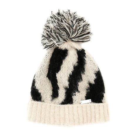 CAFèNOIR cappellino zebrato Champagne e nero