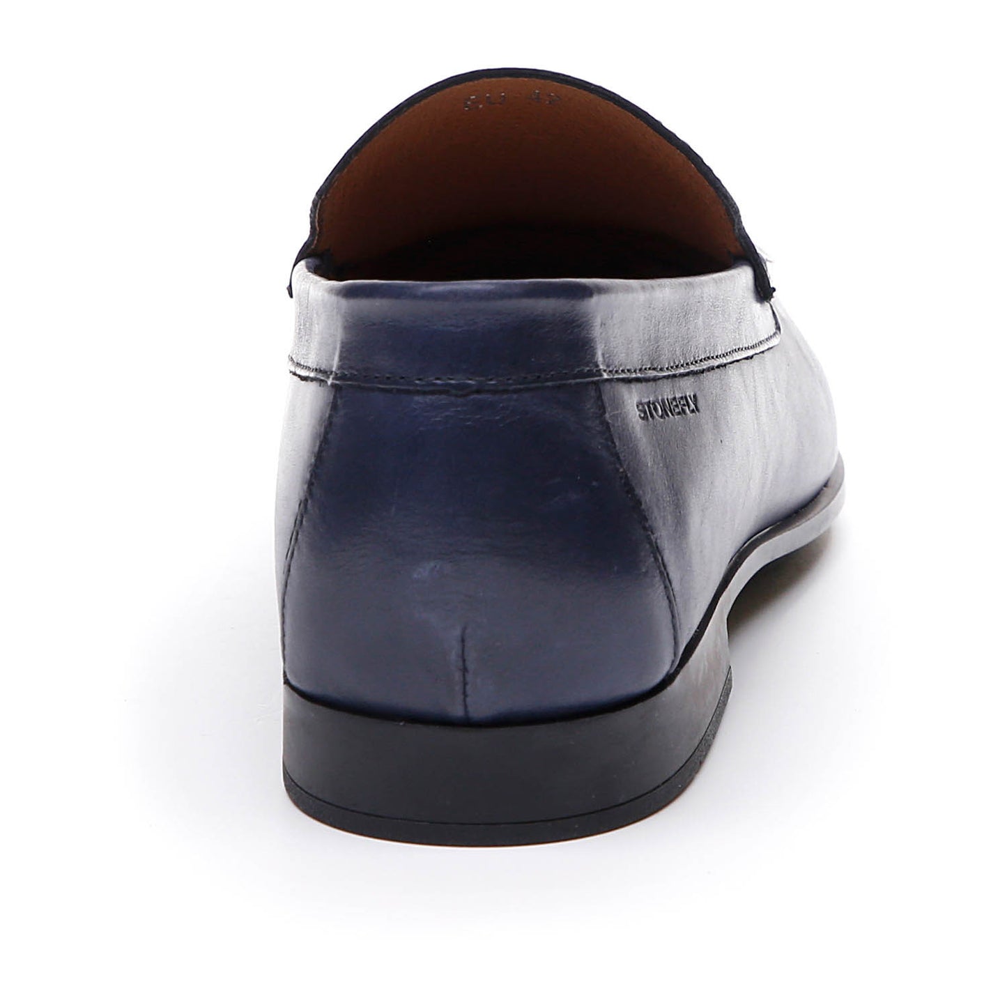 Stonefly SUMMER II 1 CALF mocassino blu in pelle inserto in gel