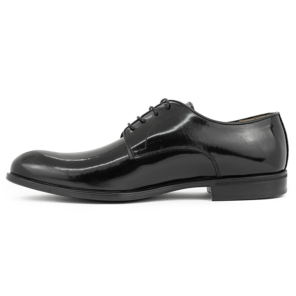 Exton scarpa stringata classica uomo Nero abrasivato suola gommata