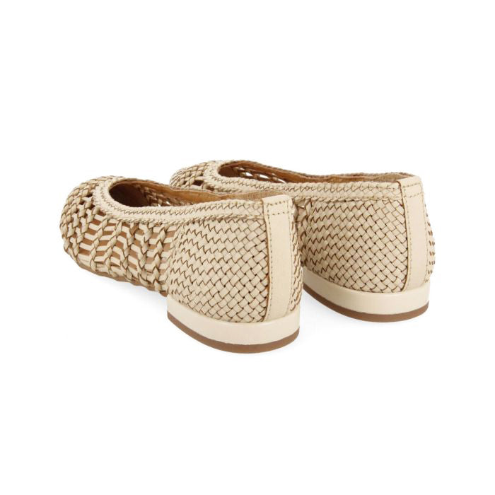 Gioseppo donna ballerina latte intrecciata