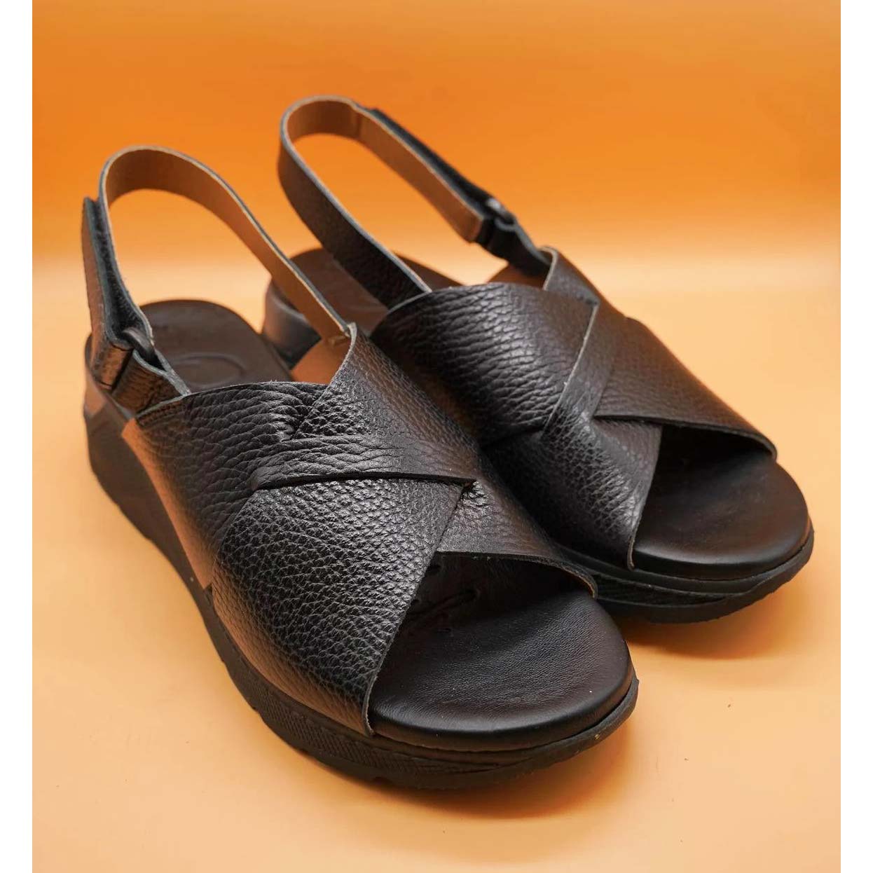 Oh My Sandals Sandali Nero in pelle Made in Spagna