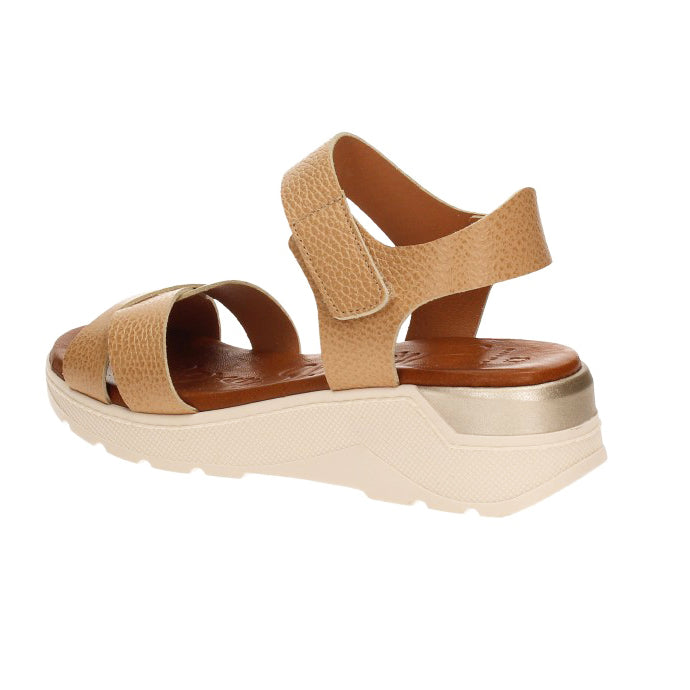 Oh My Sandals Sandali Taupe in pelle Made in Spagna
