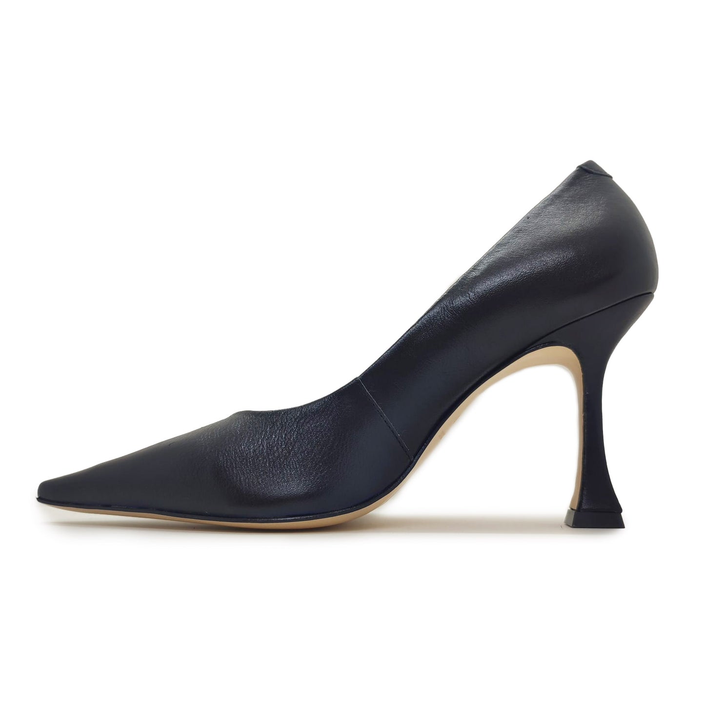 Decollete in nappa Nero tacco 90 Stefany P