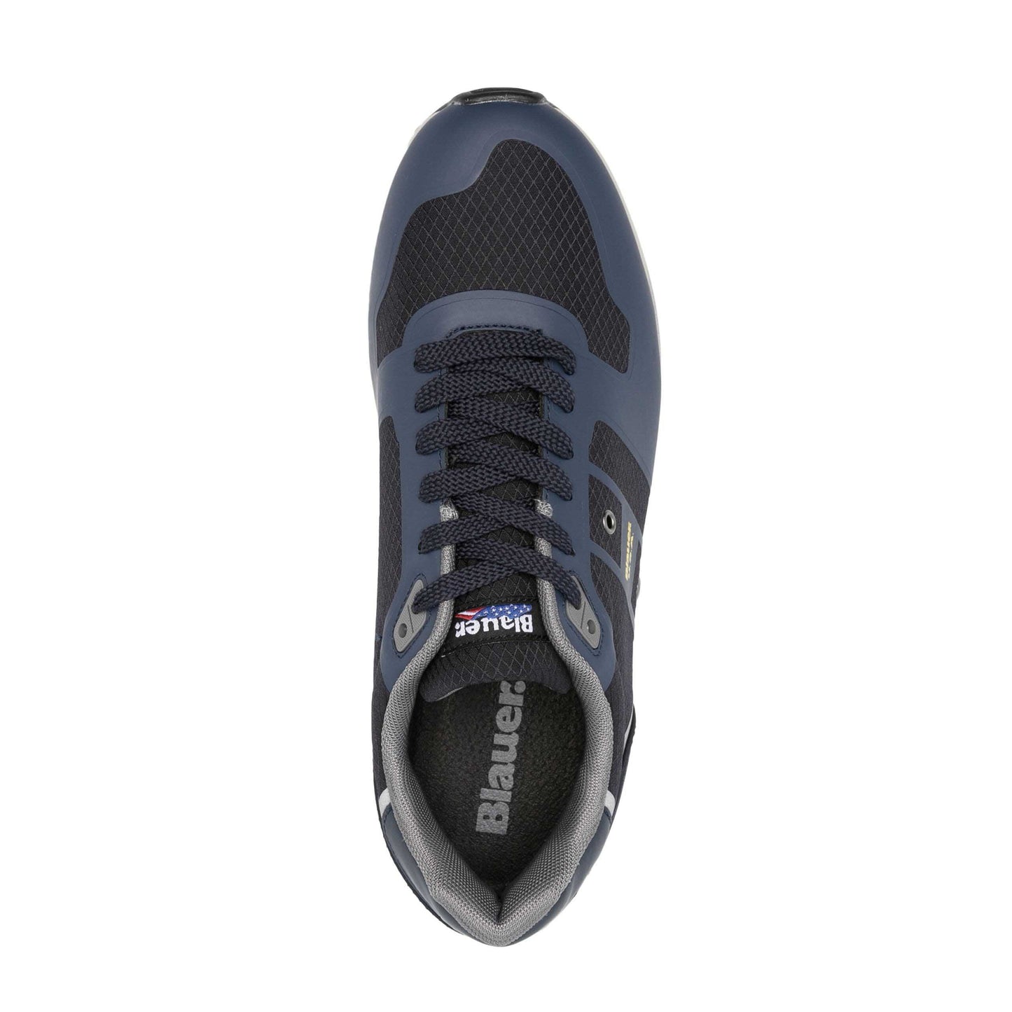 Blauer sneakers blu in tessuto con lacci fondo gomma