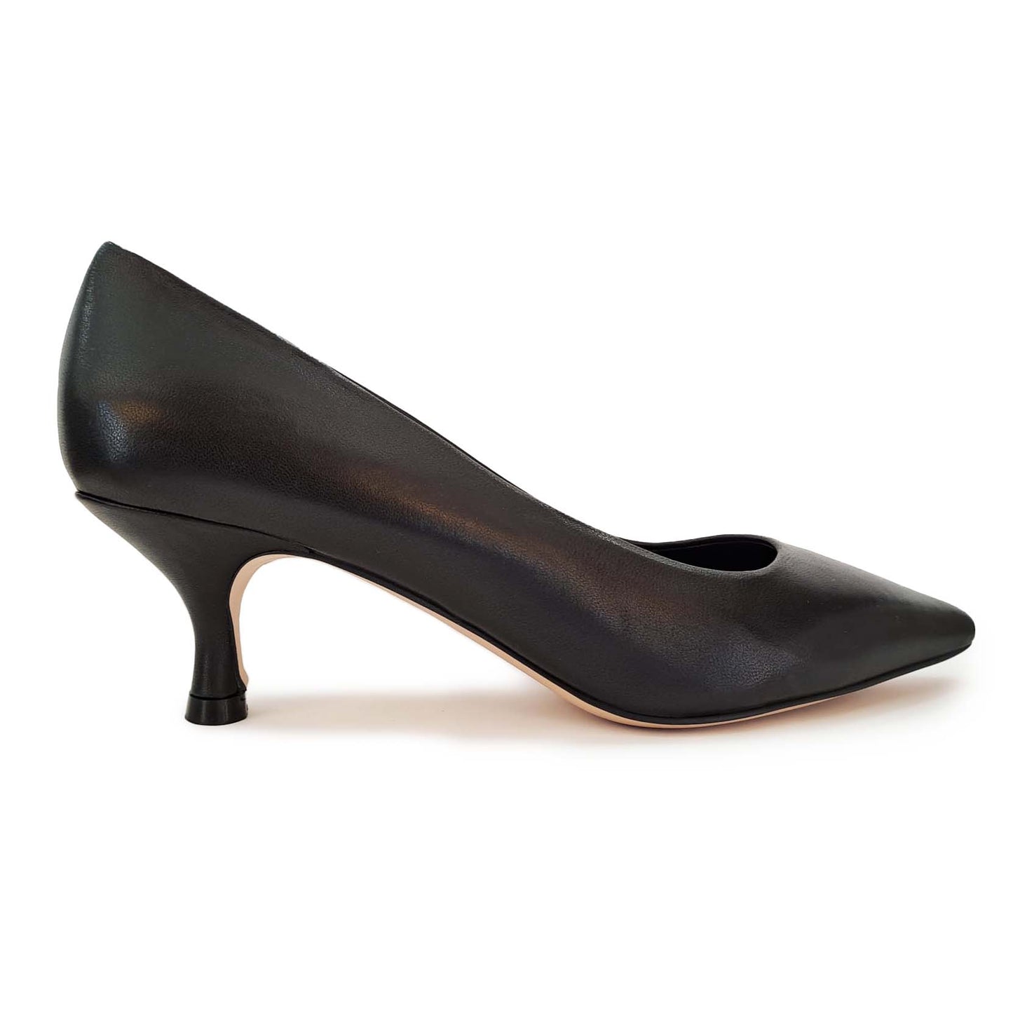 Prignani Décolleté in pelle tacco 50 Nero