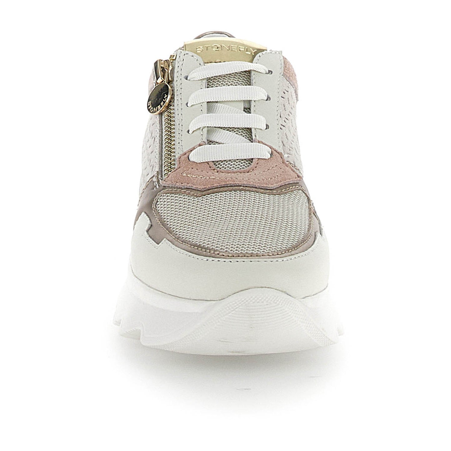 Stonefly donna sneakers bianca con lacci