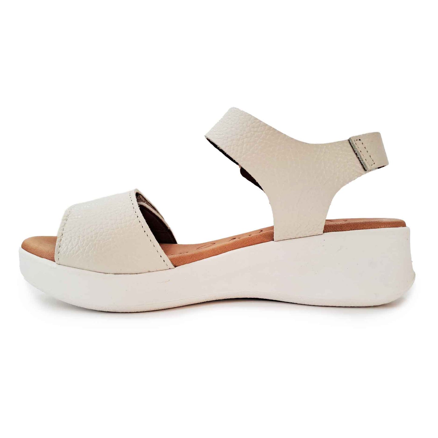 Oh My Sandals sandalo cileo beige chiaro doppia fascia strappo