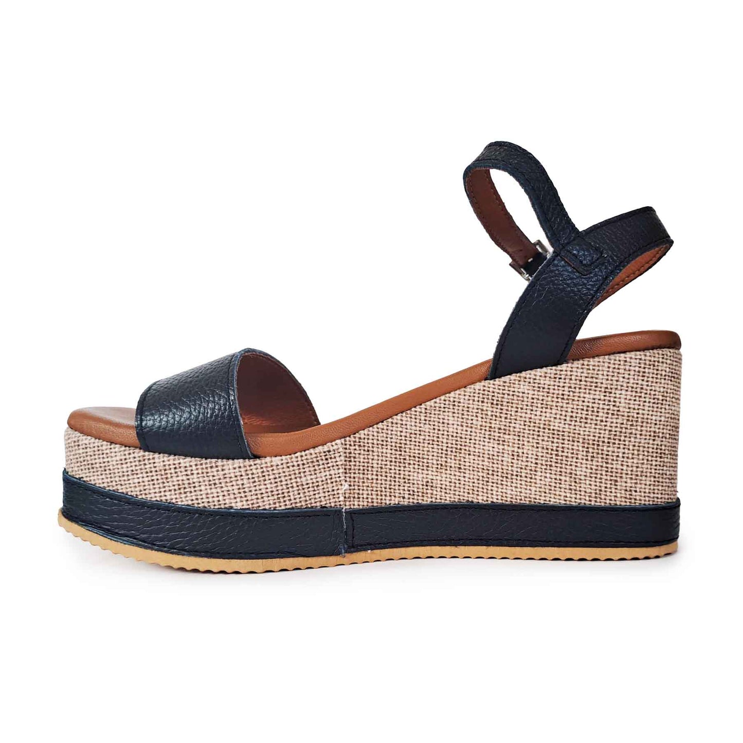 Oh My Sandals sandalo zeppa nera