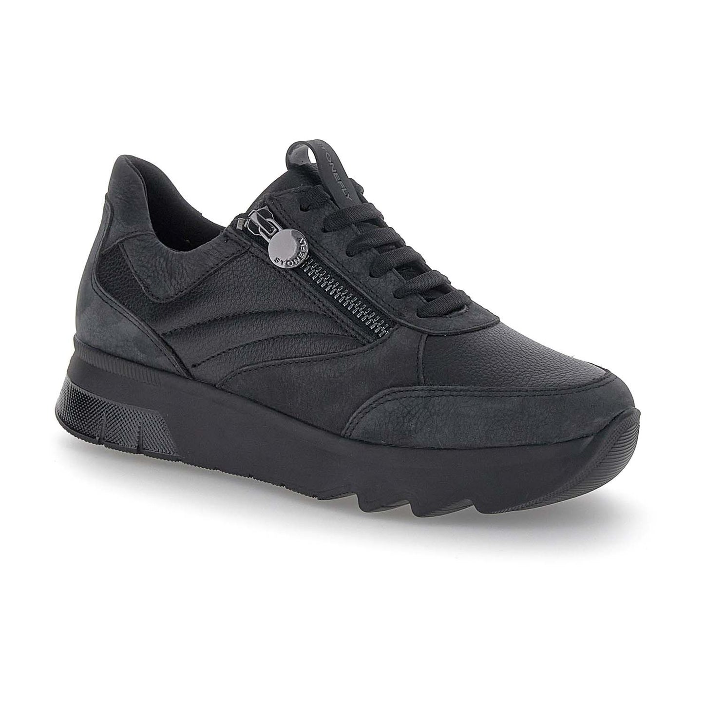 Stonefly sneakers nera Spock 42 Nabuk
