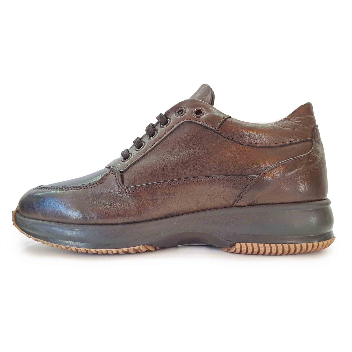 Prignani Sneakers in pelle Testa di Moro