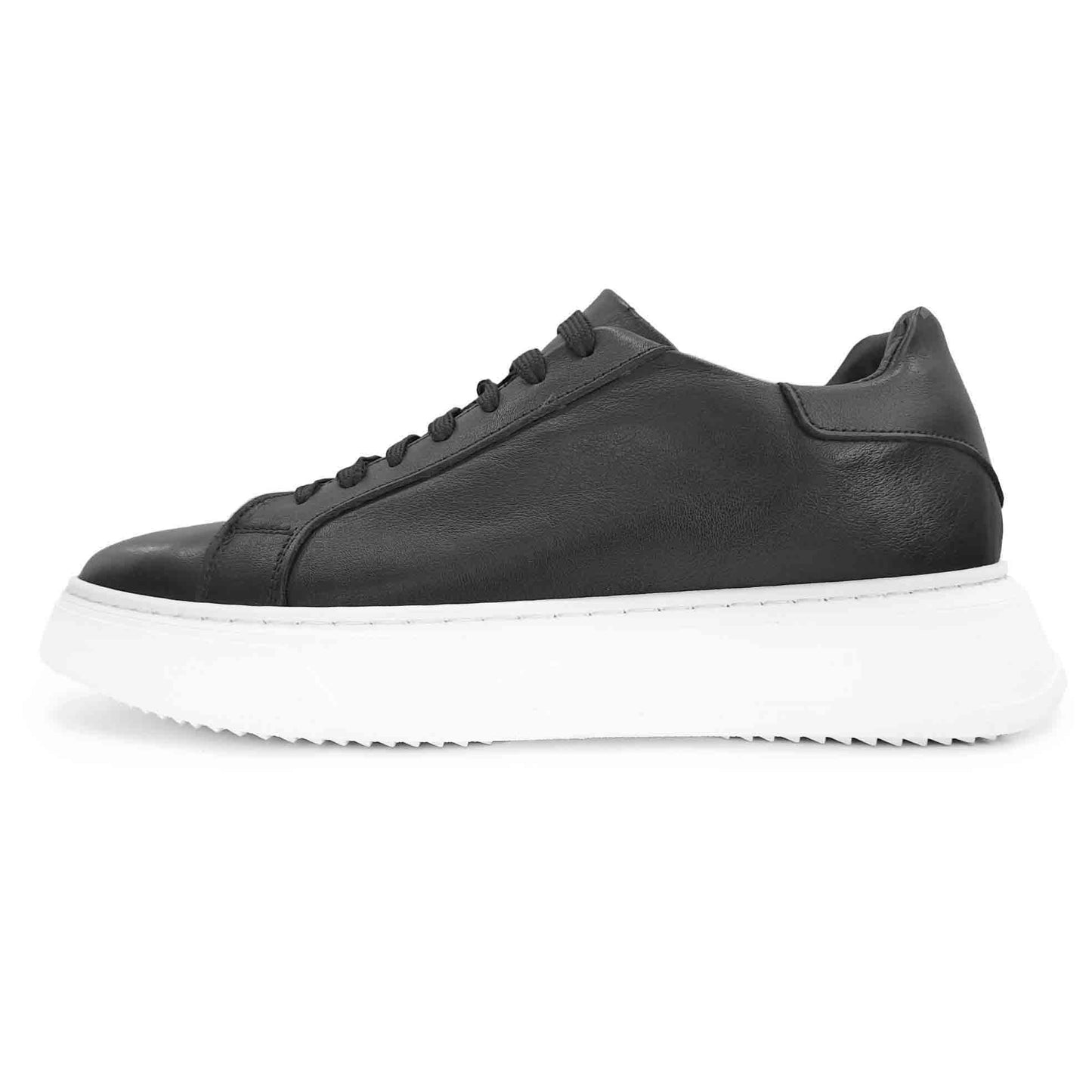 Prignani sneakers in pelle nera
