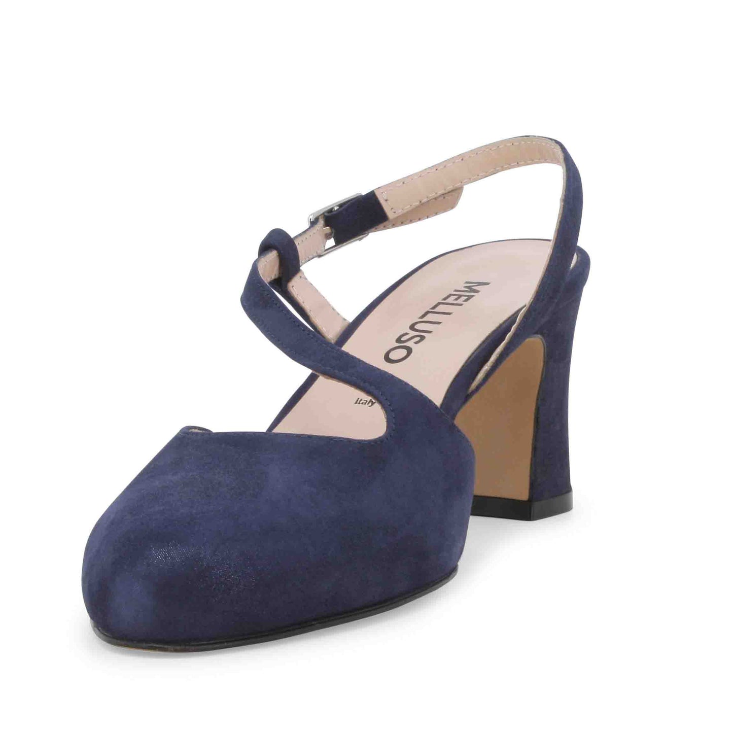 Melluso Décolleté donna in camoscio blu abyss x517z