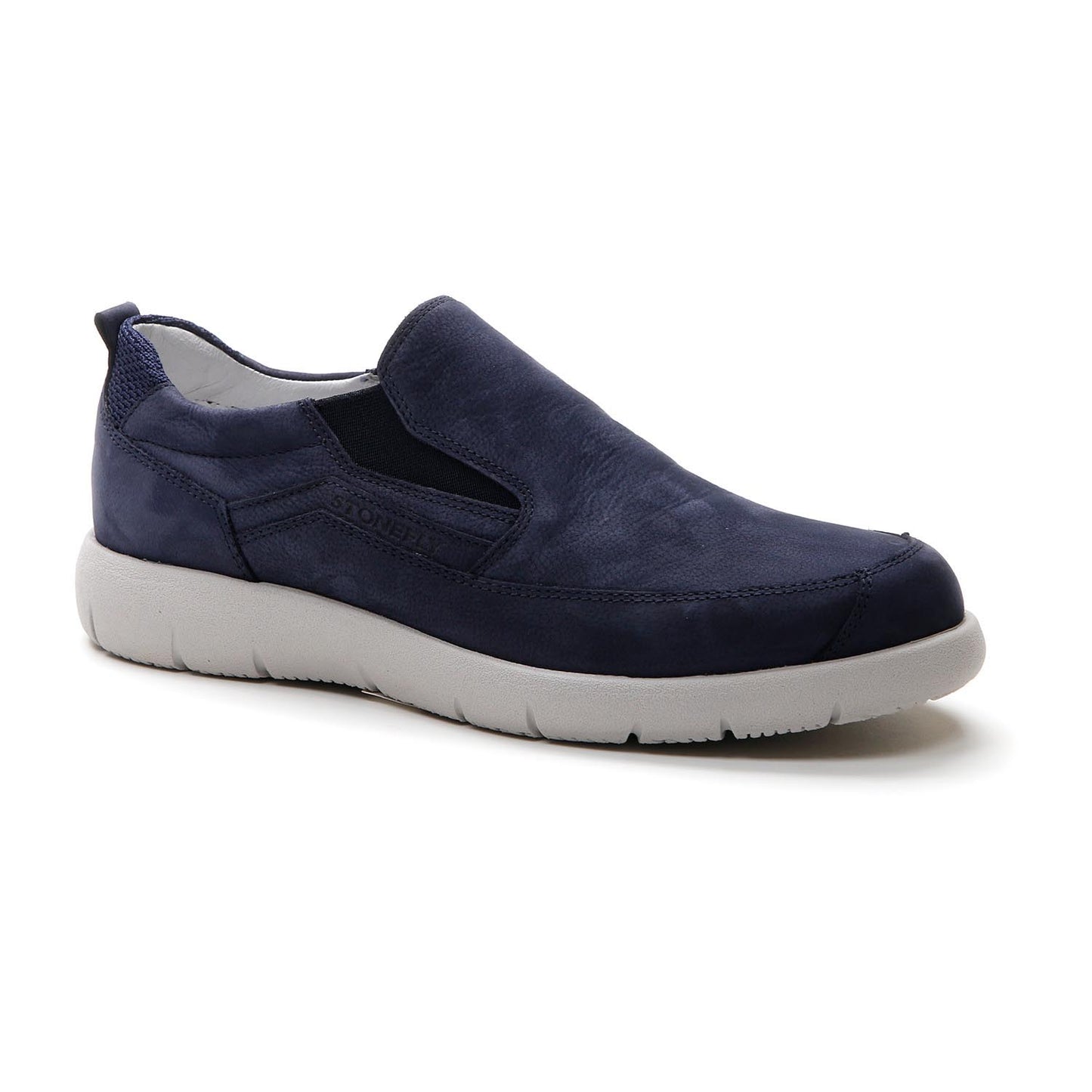 Stonefly Stream 22 Nabuk Slip on Blu