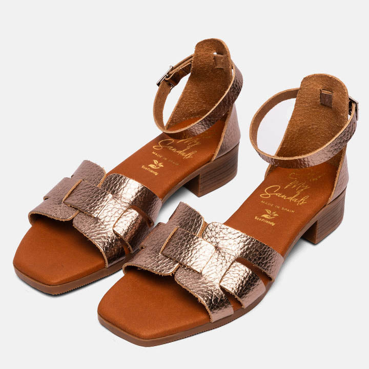 Oh My Sandals Doya Champagne tacco 30