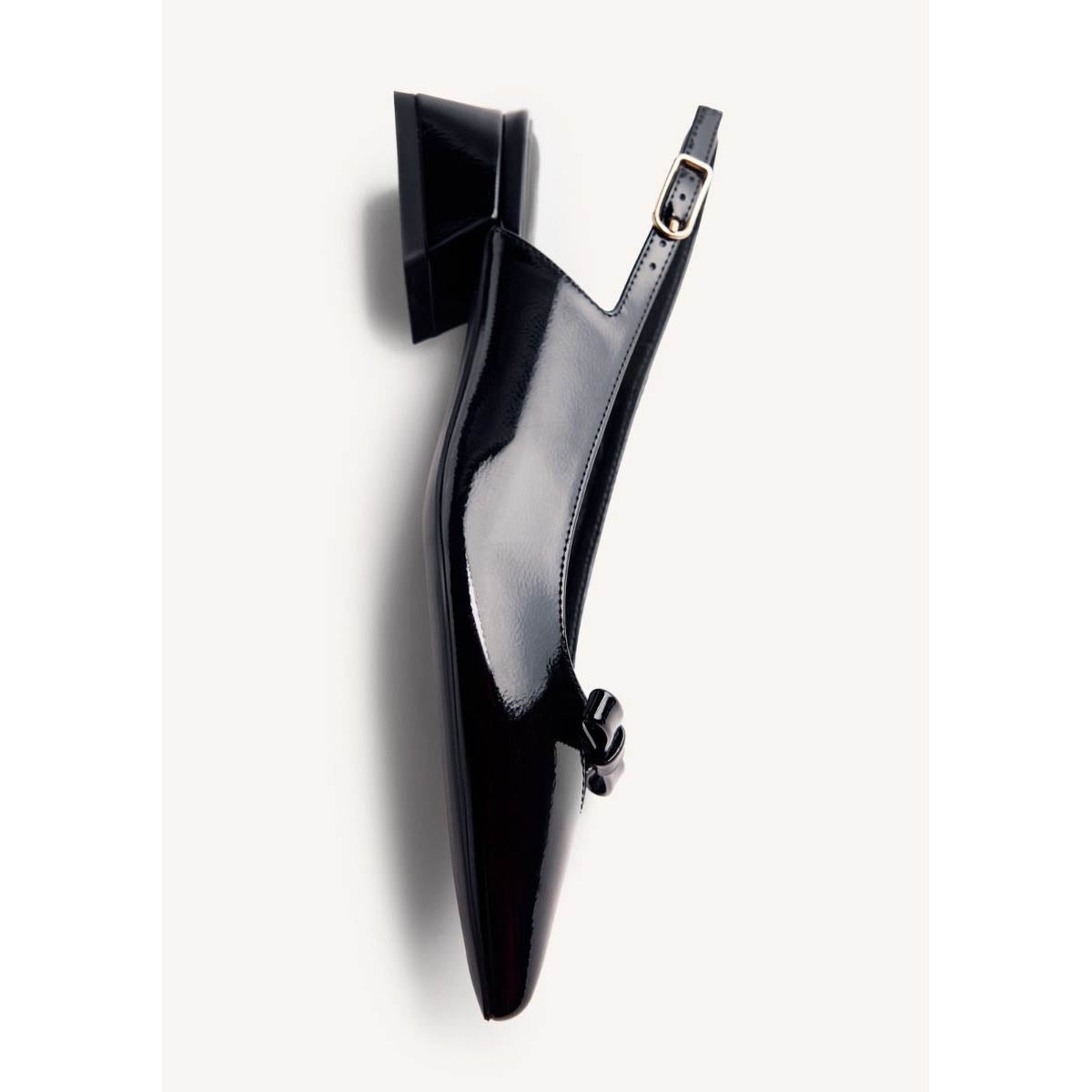 Gioseppo Slingback Nero tacco 30