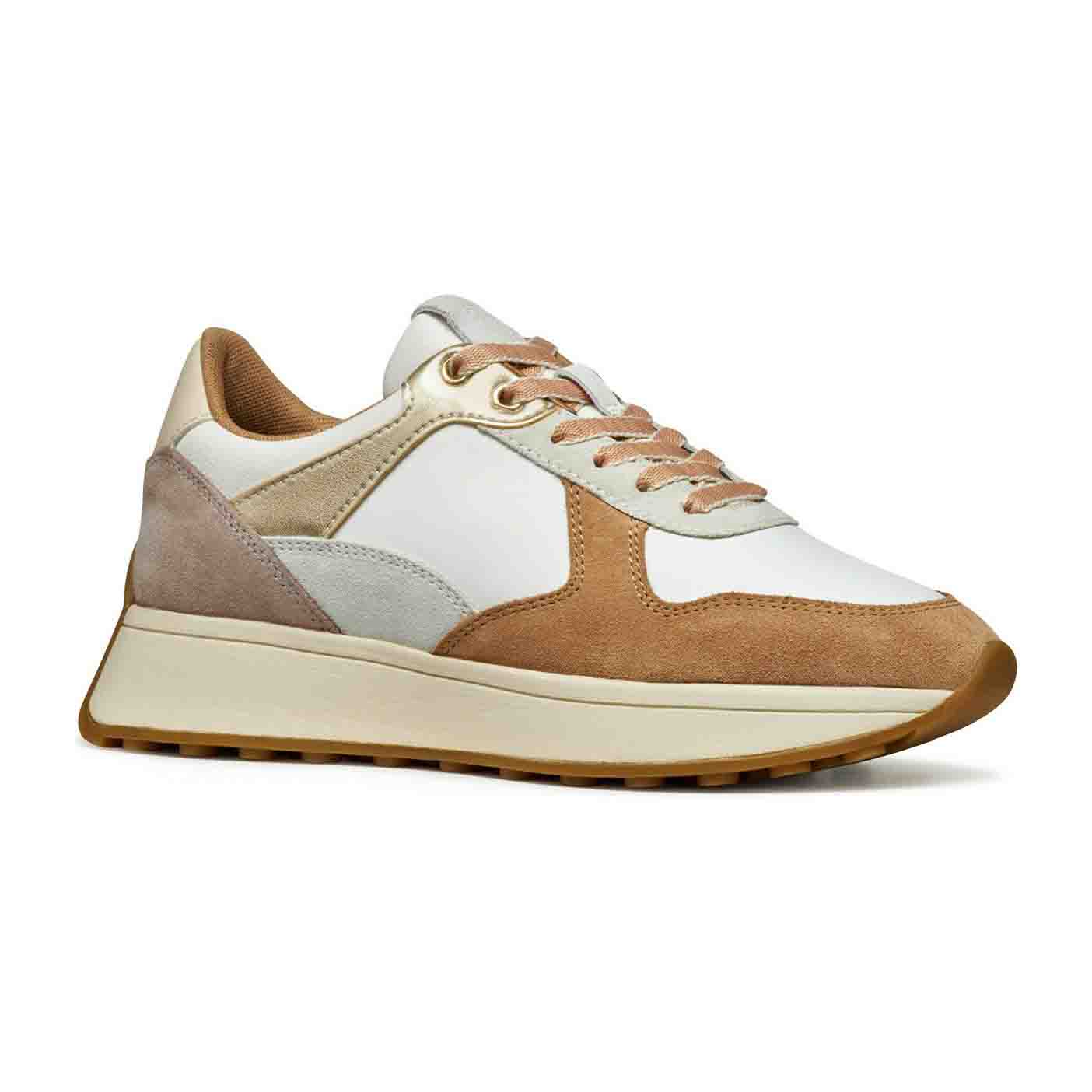 Geox D45MDA 2285 C1375 OFF WHT APRICOT D AMABEL A SCAM NAPPA