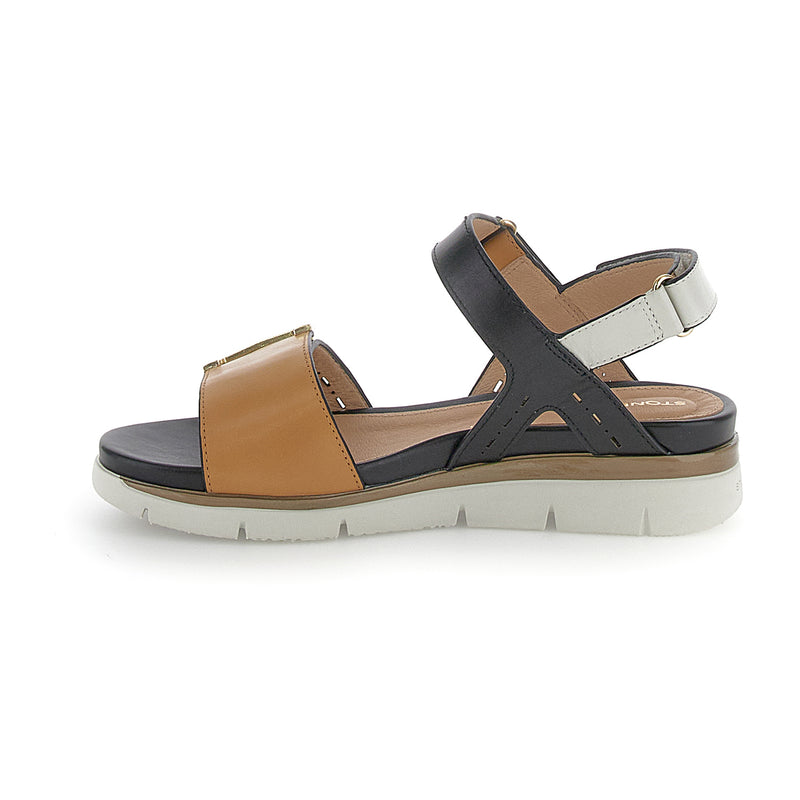 Stonefly ELODY 24 in pelle Bianco Marrone