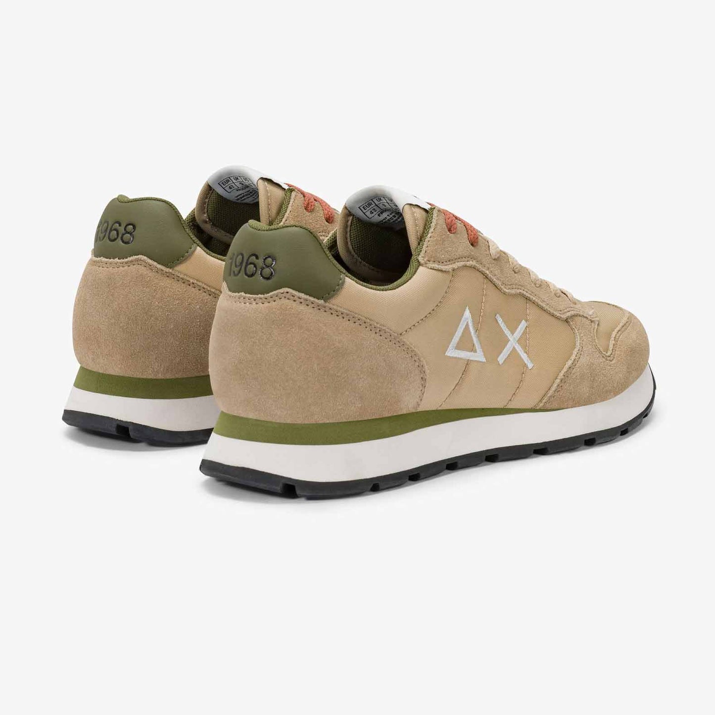 Sun68 Sneaker Tom in nylon e suede beige