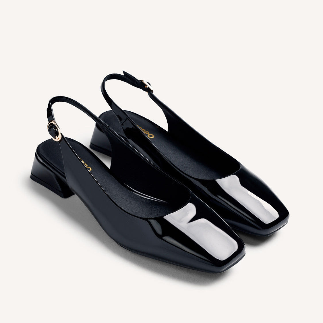Gioseppo slingback in vernice Nero