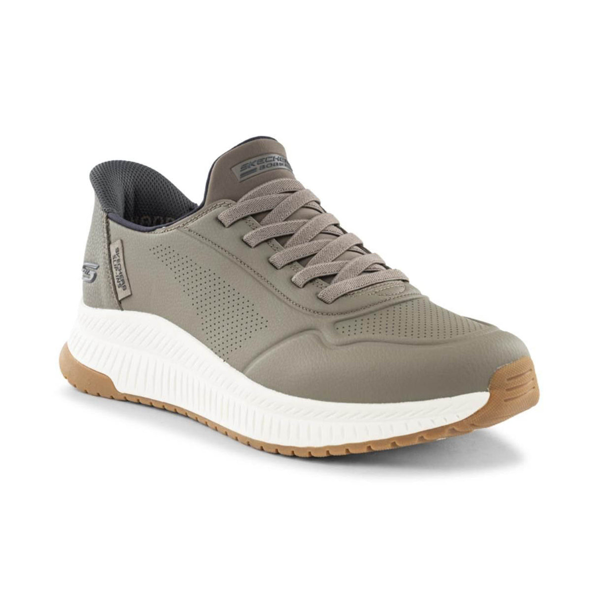 Skechers Sneakers beige da uomo Slip-ins con tomaia traforata