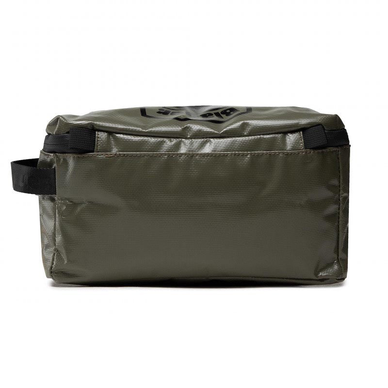 Blauer rivestito in Nylon Beauty Case Verde