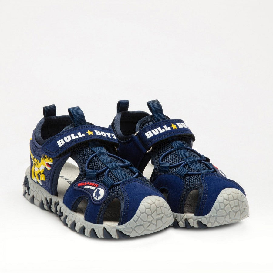 Sandali Sportivi Bambini Bull Boys Con Luci - Velociraptor Blu/Arancio | Con Luci LED - Foto 7