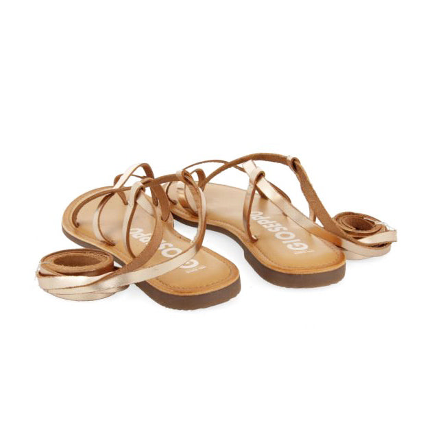 Gioseppo donna sandali schiava oro