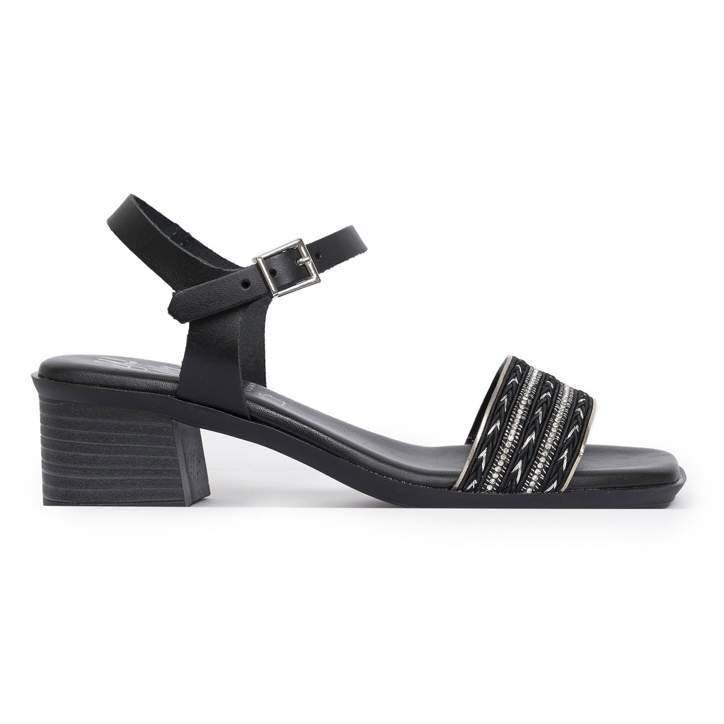 Oh My Sandals Sandali Nero in pelle Made in Spagna