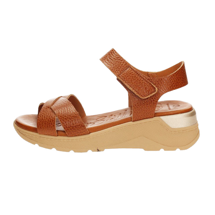 Oh My Sandals Sandali Camel in pelle Made in Spagna