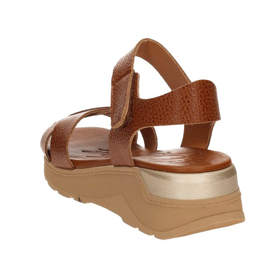 Oh My Sandals Sandali Camel in pelle Made in Spagna