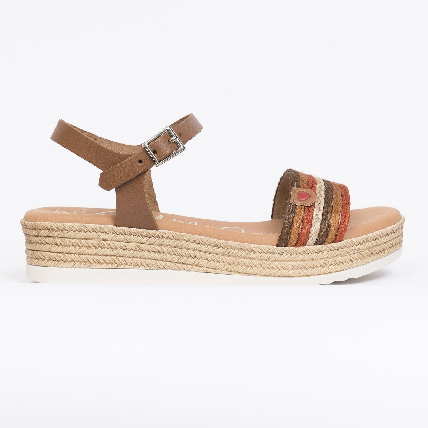 Oh My Sandals Sandali Camel in pelle Made in Spagna
