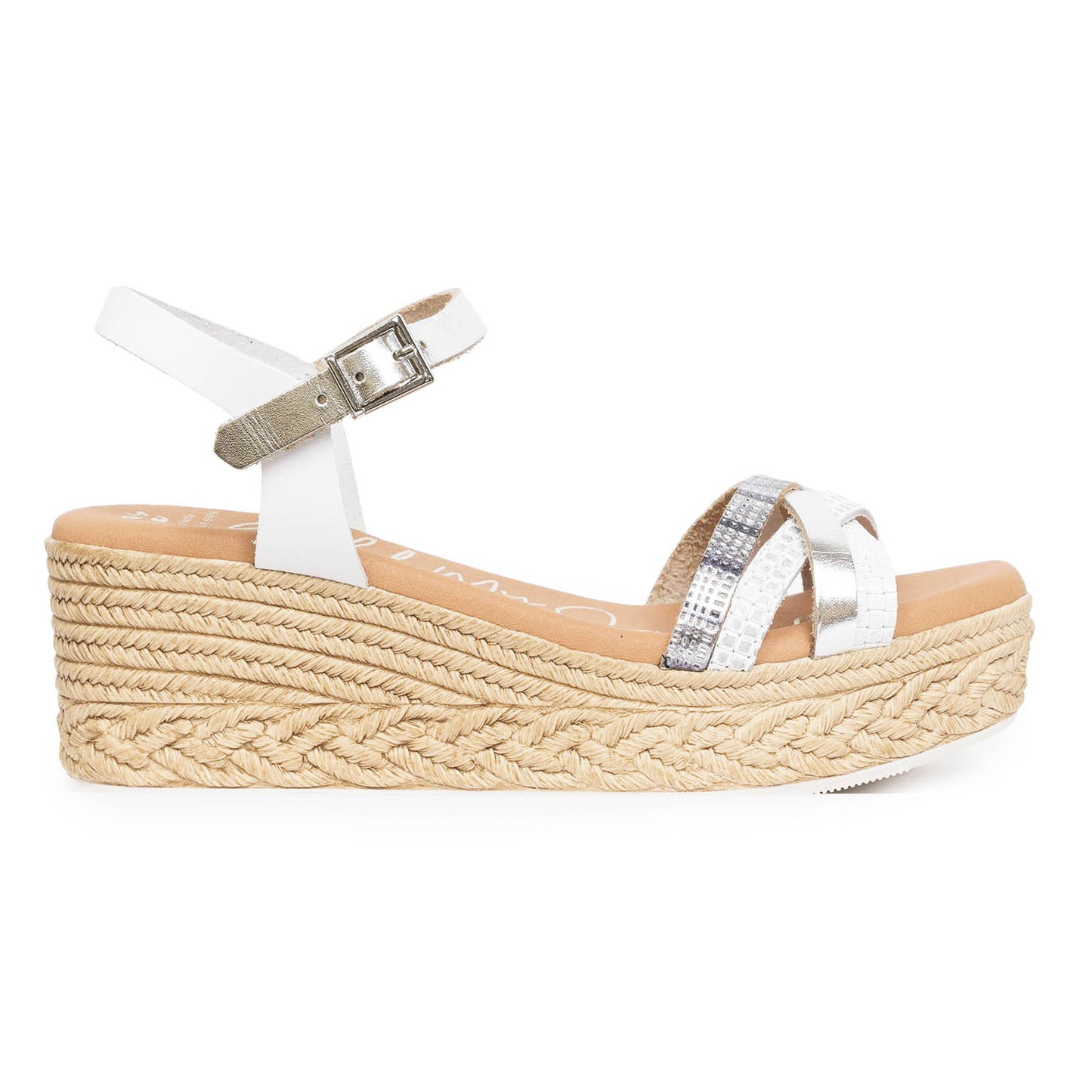 Oh My Sandals Sandali Bianco in pelle Made in Spagna