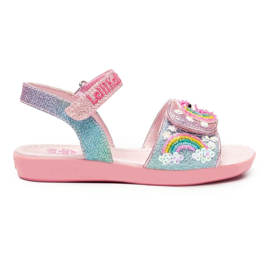 Lelli Kelly bambina sandali lilla multicolor con perline colorate