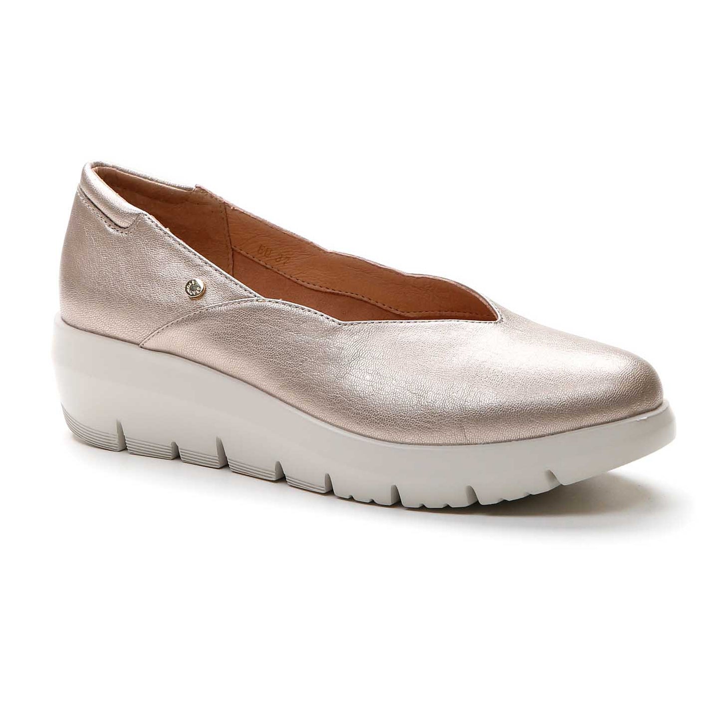 Stonefly Ballerine Plume 18 in pelle Taupe