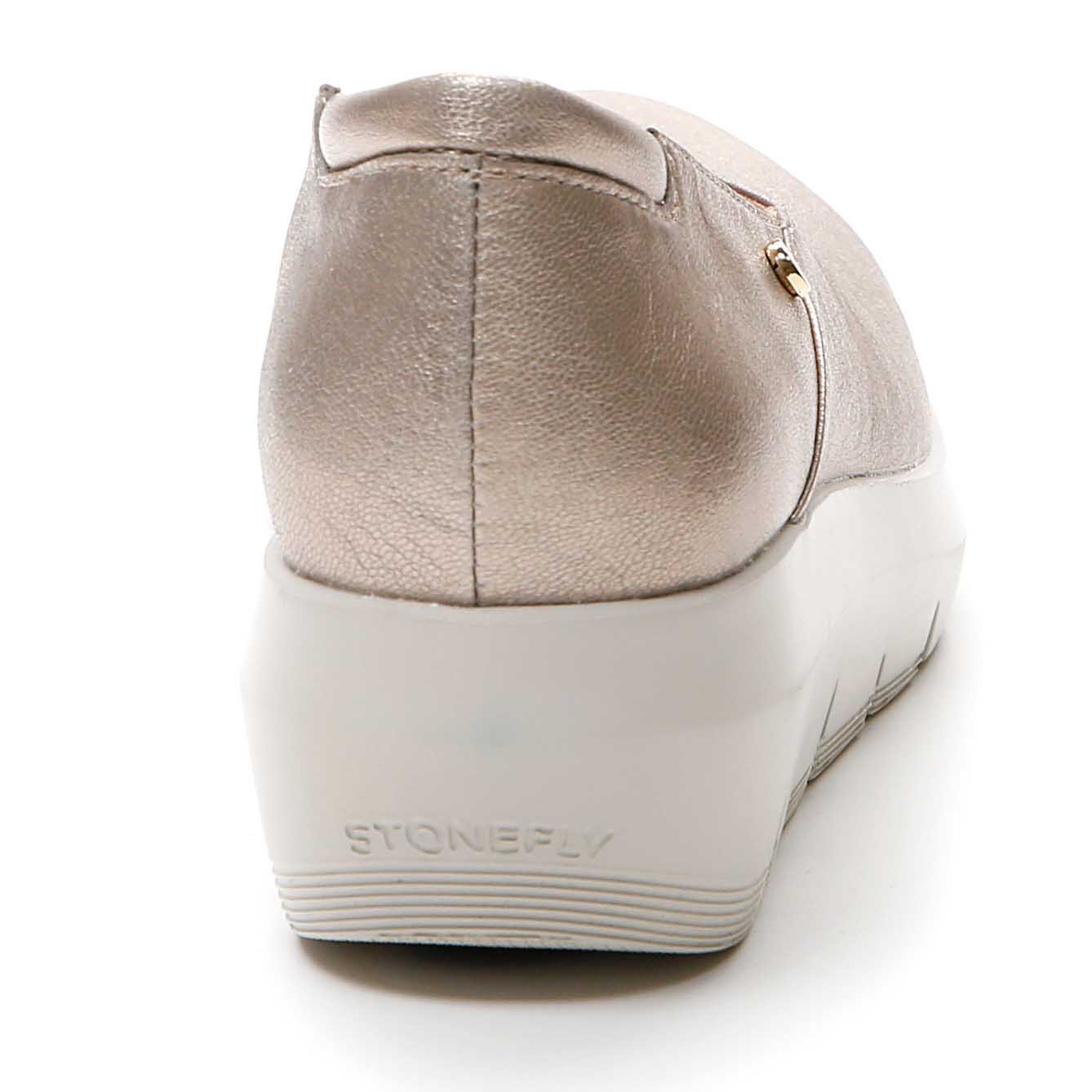 Stonefly Ballerine Plume 18 in pelle Taupe