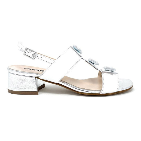 Melluso Sandali con bottoni Bianco