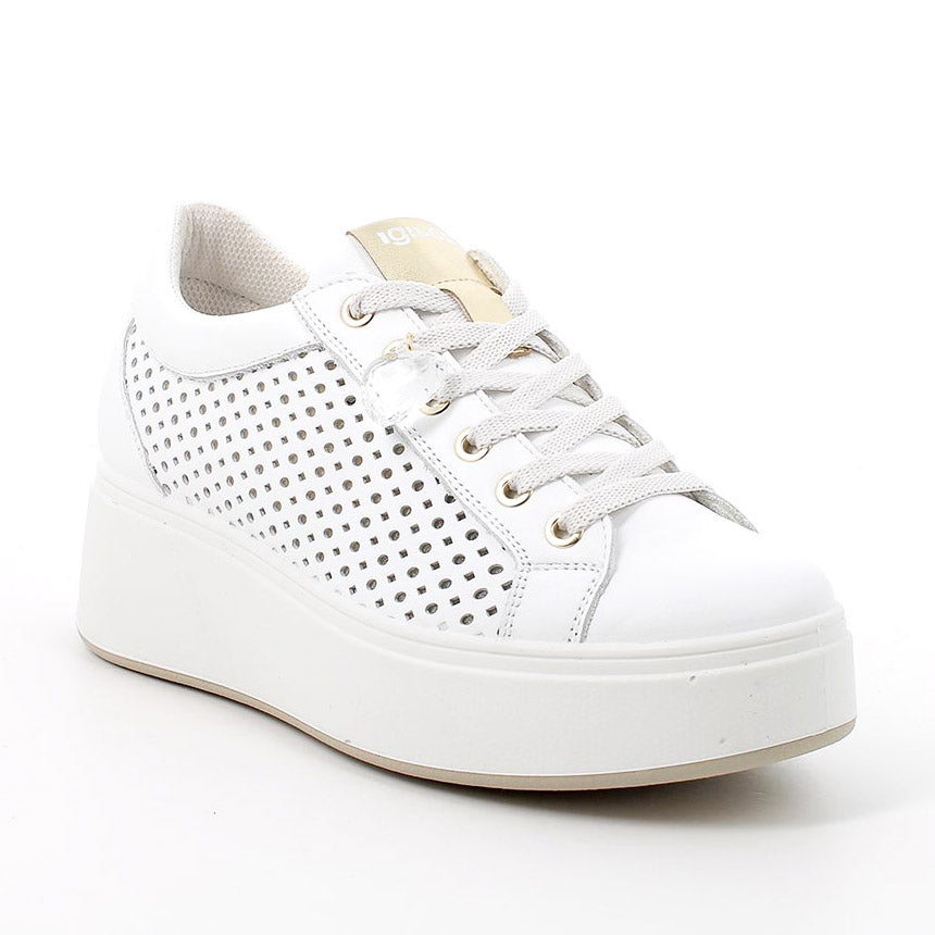 Igi&Co Sneakers Nappa zeppa Bianco