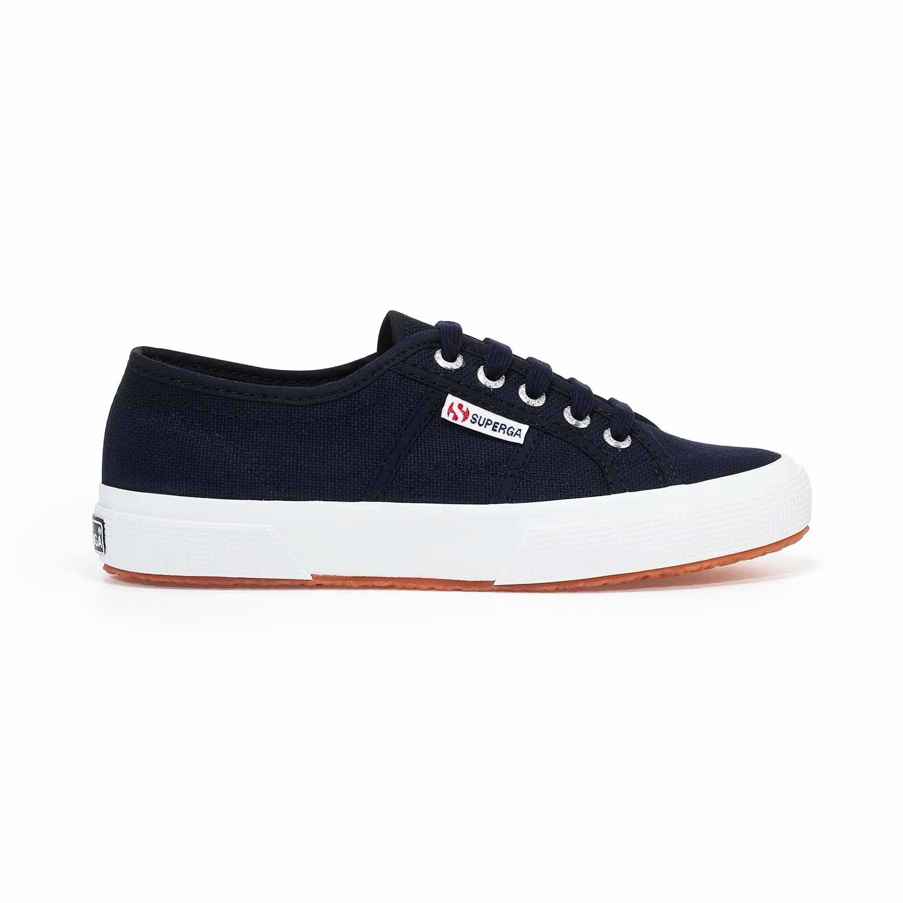 Superga sneakers in tessuto blu  fondo gomma