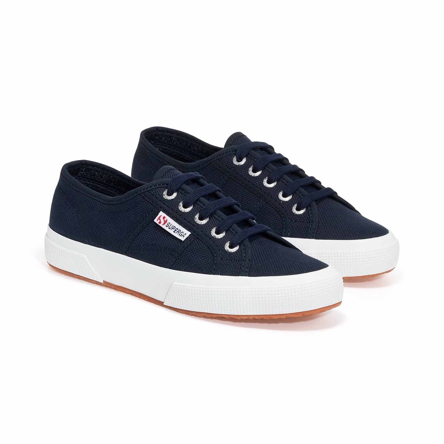 Superga sneakers in tessuto blu  fondo gomma
