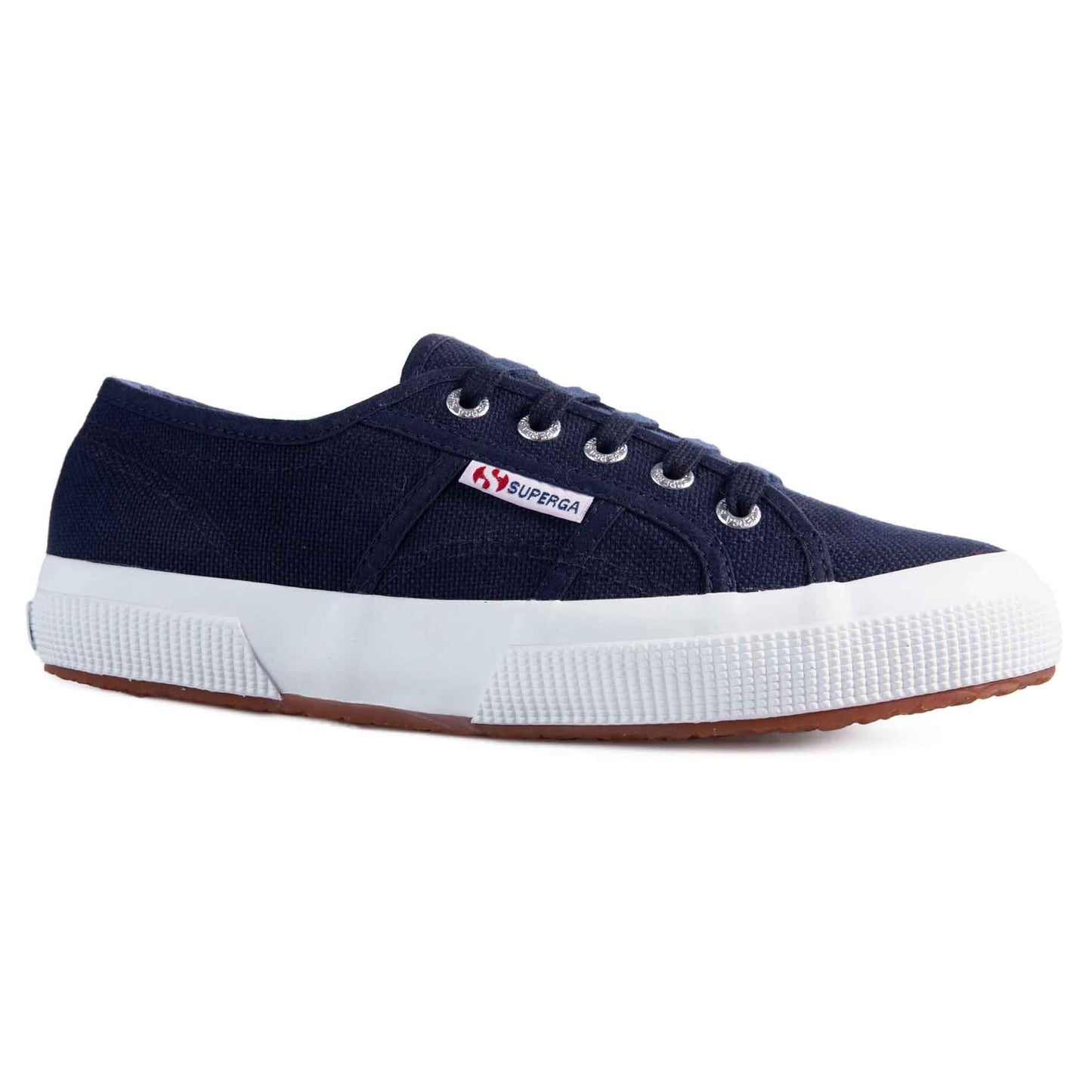 Superga sneakers in tessuto blu  fondo gomma