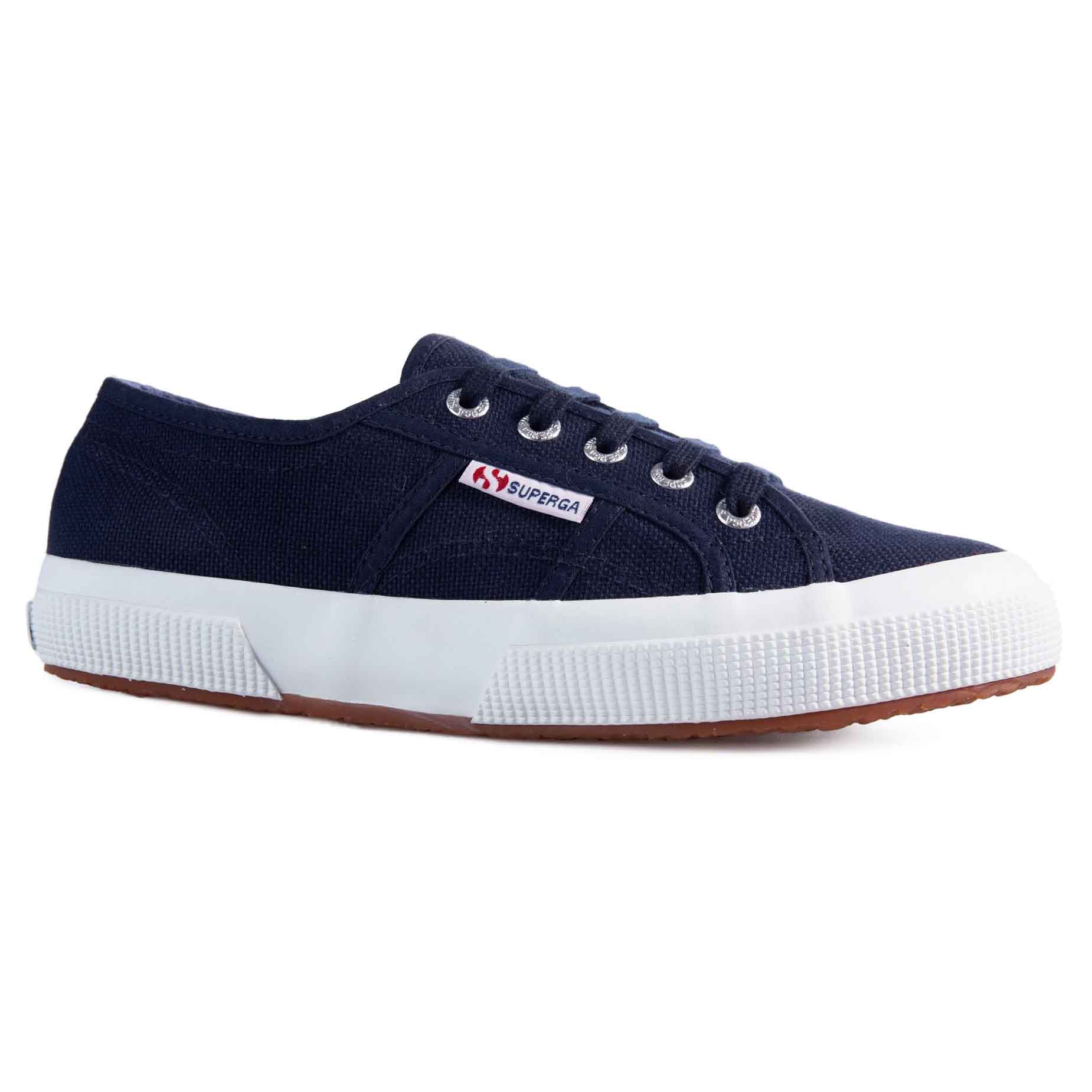 Superga sneakers in tessuto blu  fondo gomma