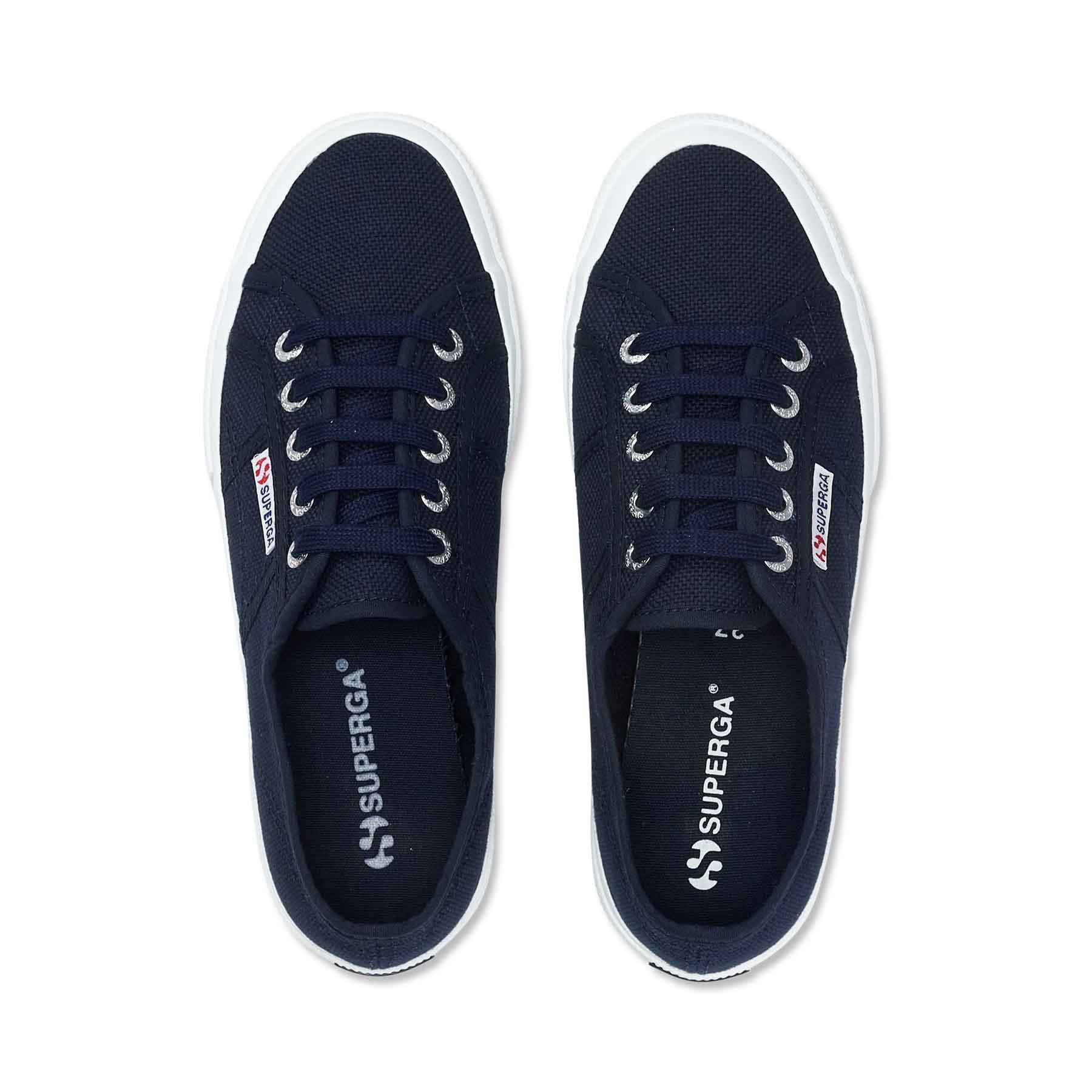 Superga sneakers in tessuto blu fondo gomma Prignani