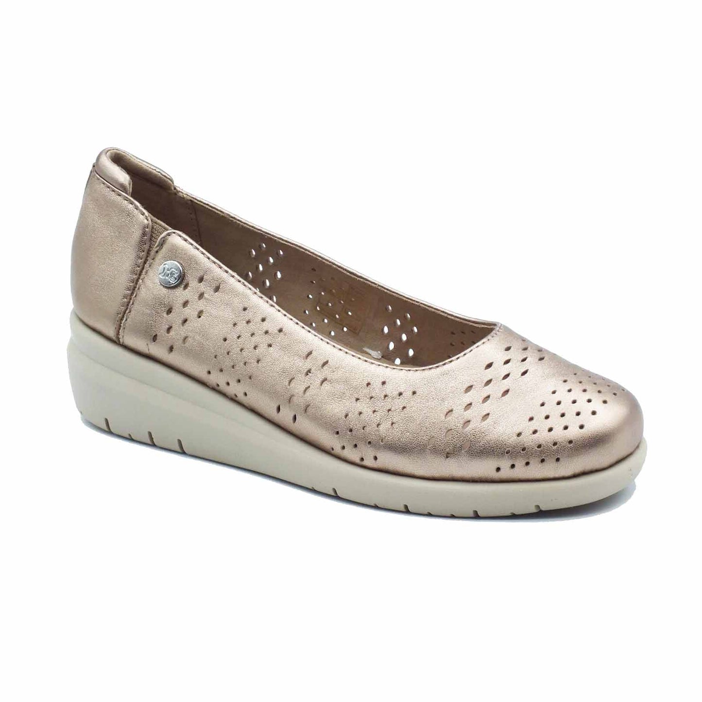 Melluso Mocassino con zeppa bassa Mellusa Walk da donna Gravel