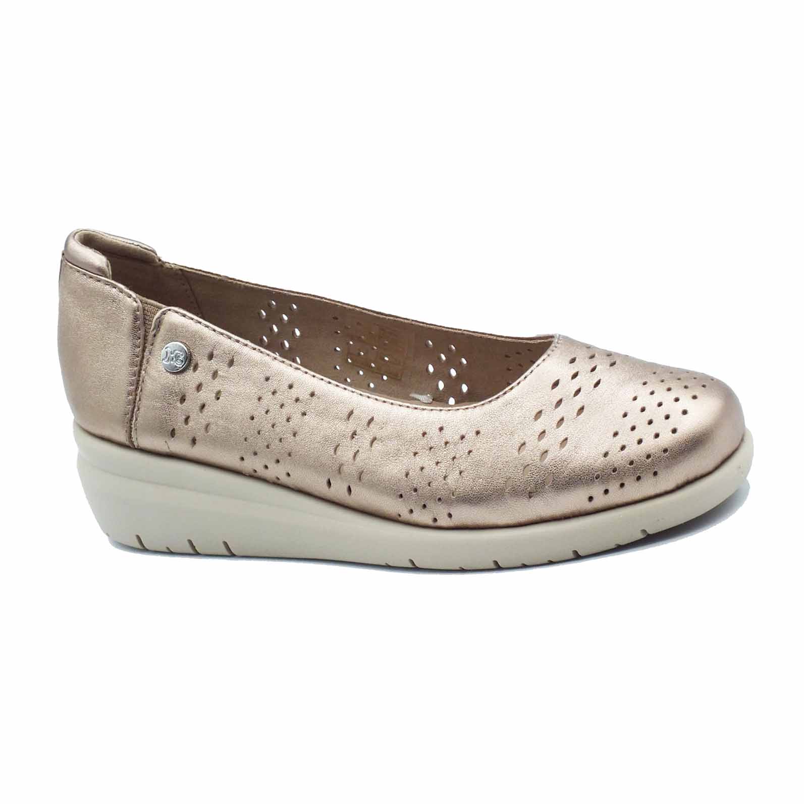 Melluso Mocassino con zeppa bassa Mellusa Walk da donna Gravel