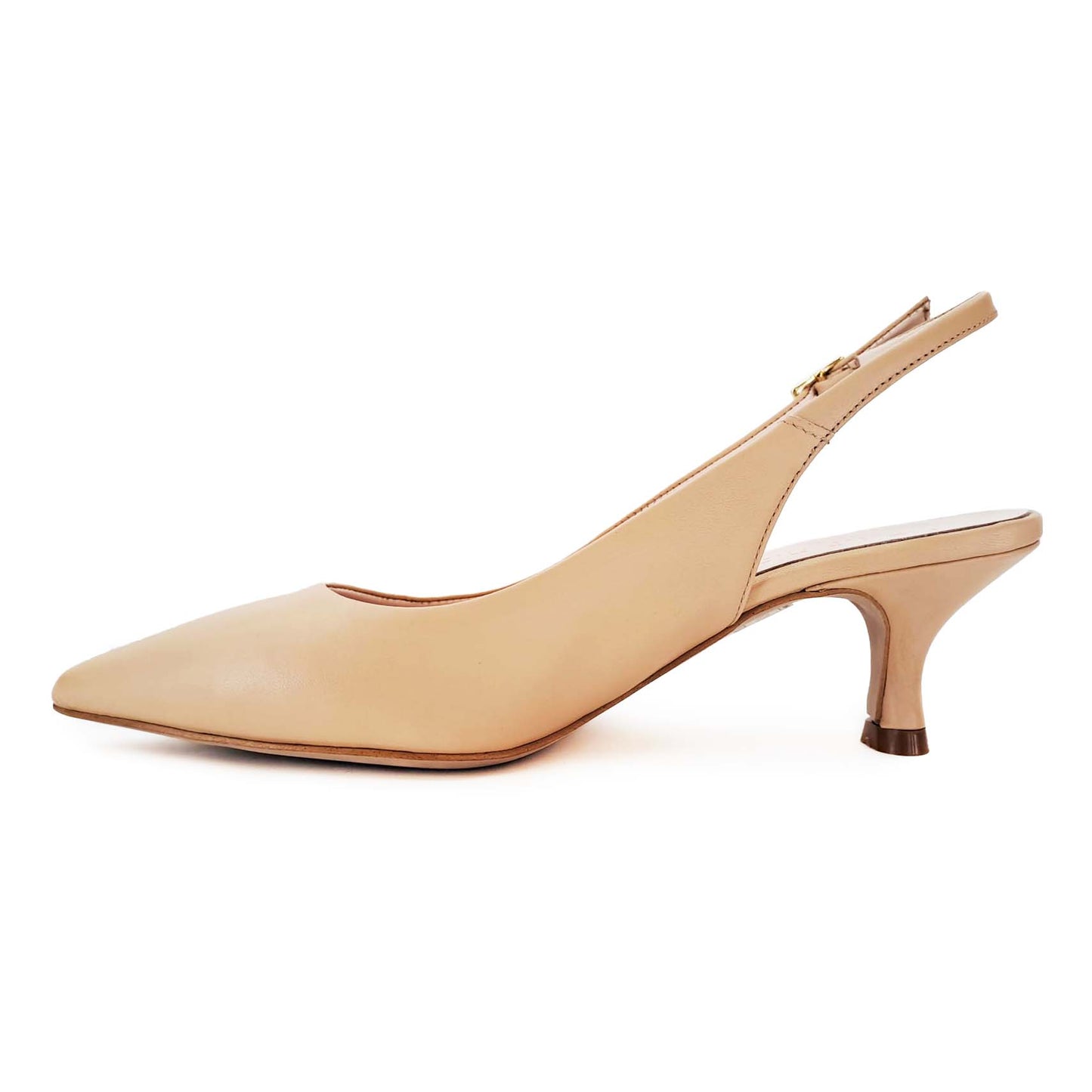 Prignani Slingback in pelle  tacco 50 Nude