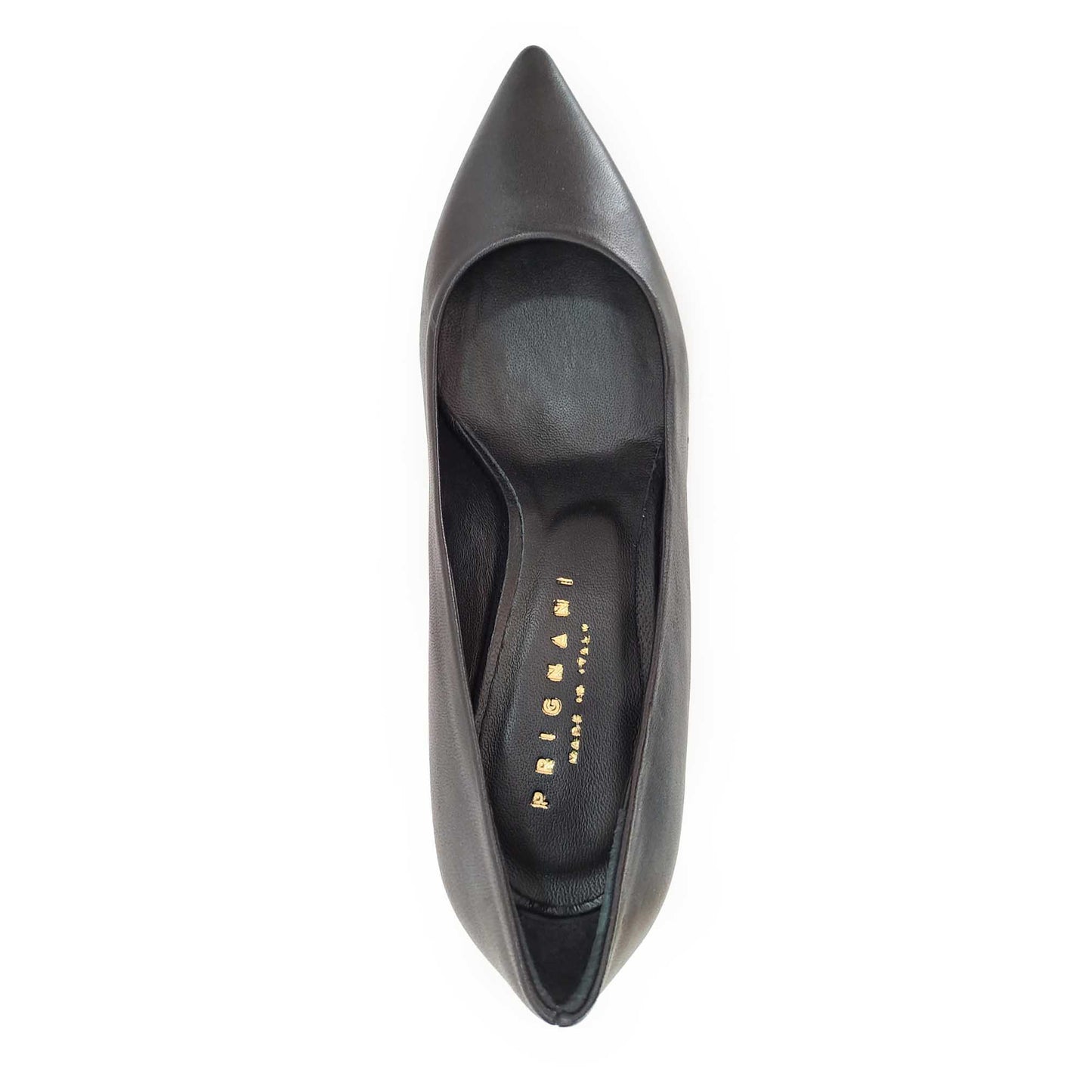 Prignani Décolleté in pelle tacco 50 Nero