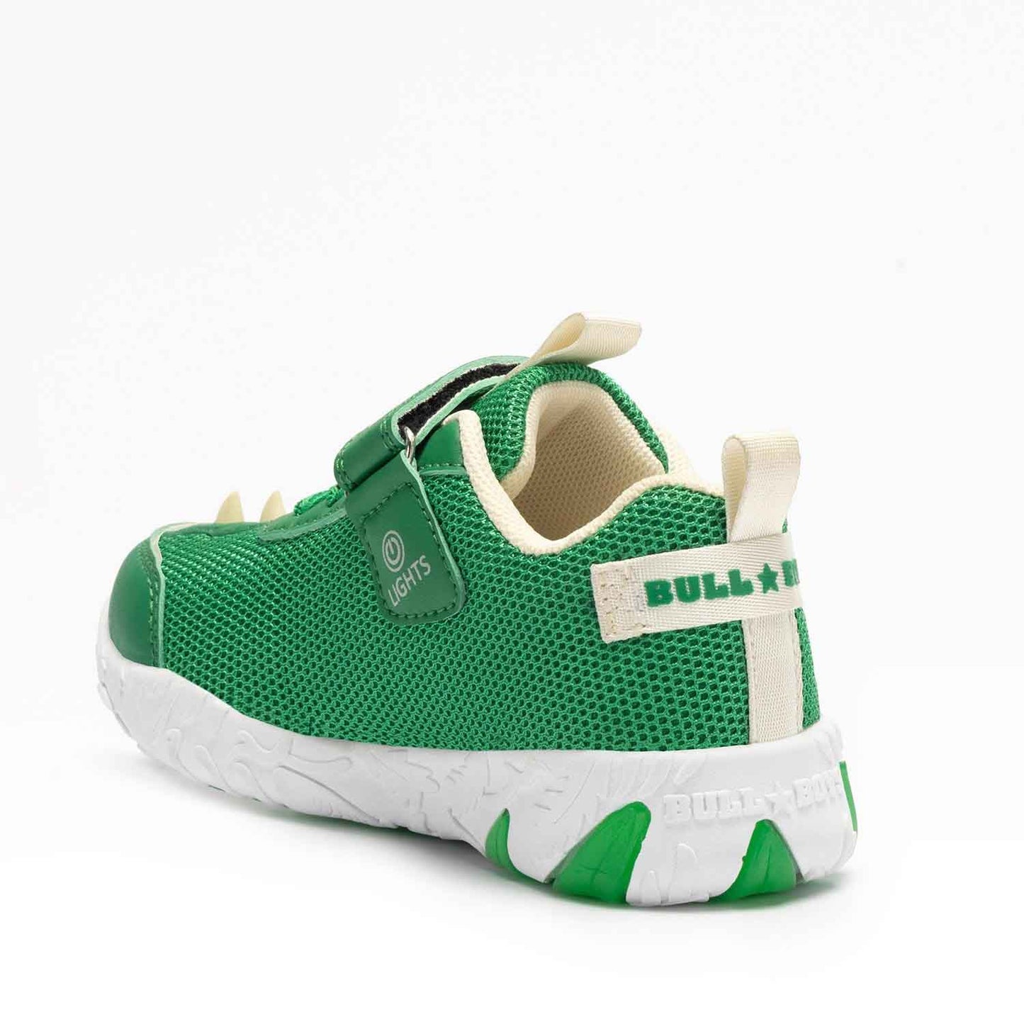 Bull Boys sneakers verde foresta triceratopo giallo