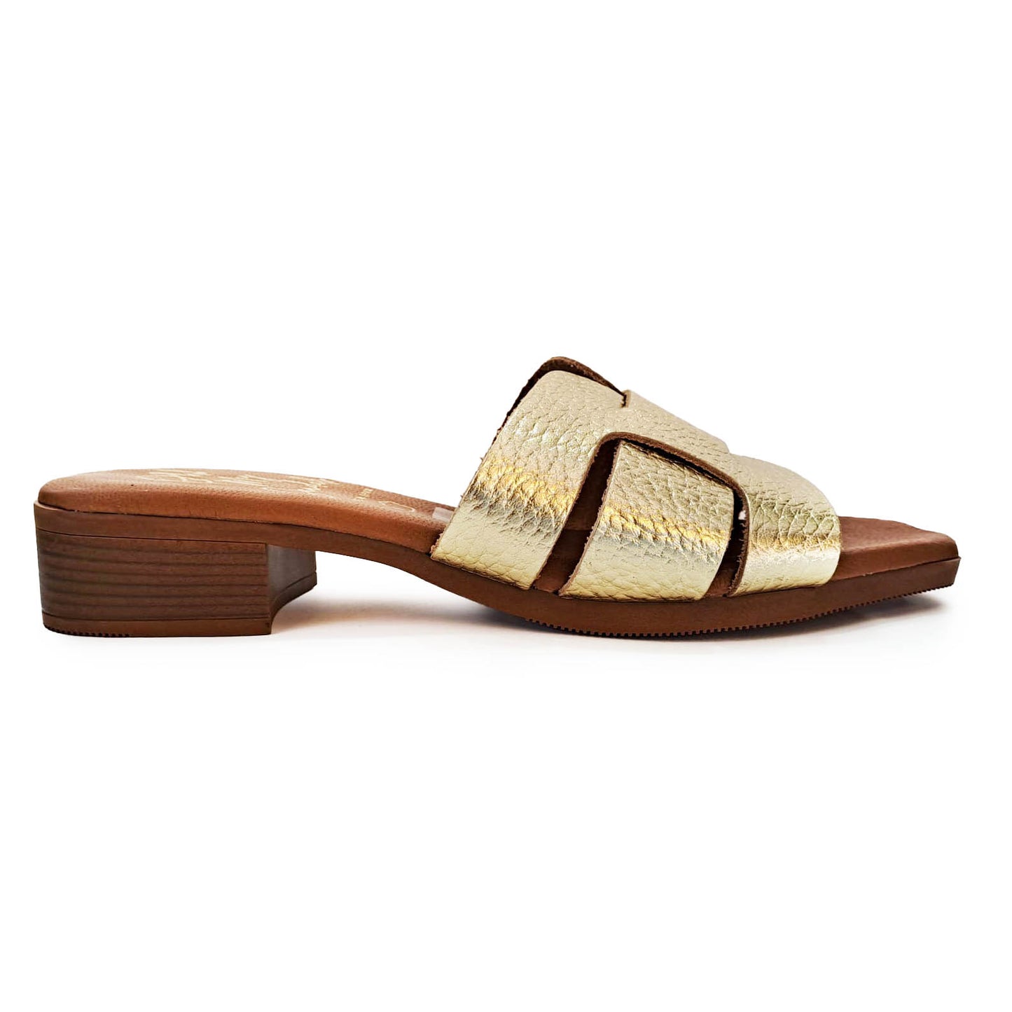 Oh My Sandals sandalo ciabatta oro martellato