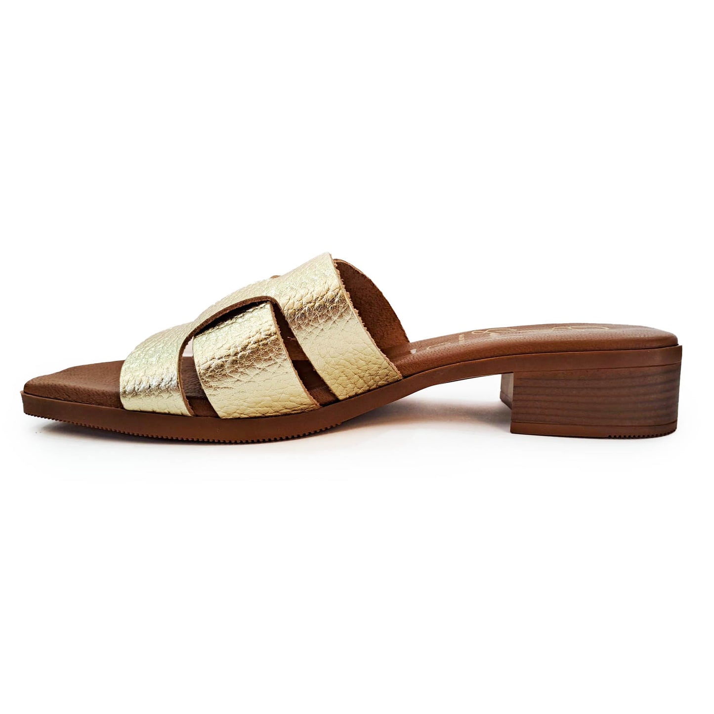 Oh My Sandals sandalo ciabatta oro martellato