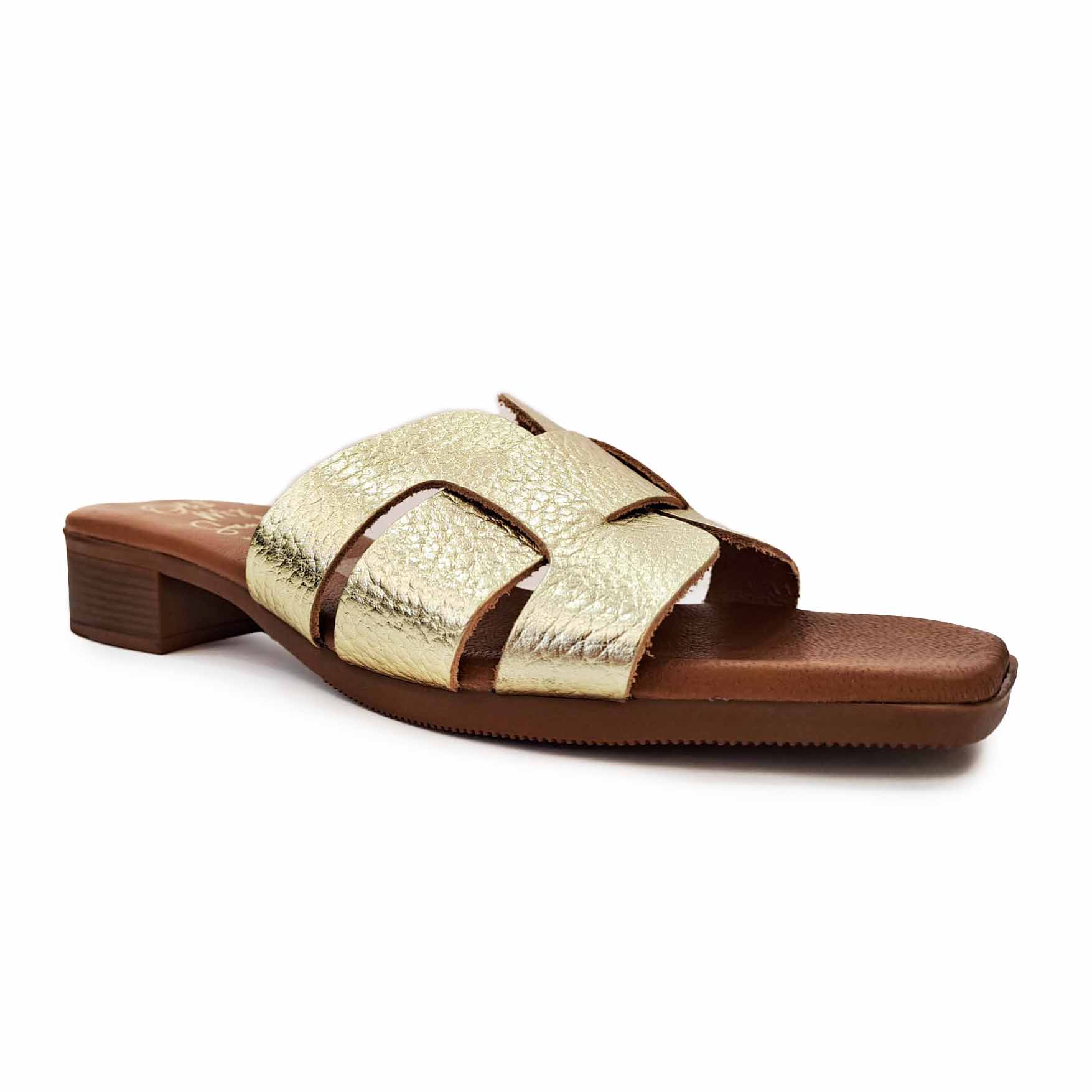 Oh My Sandals sandalo ciabatta oro martellato